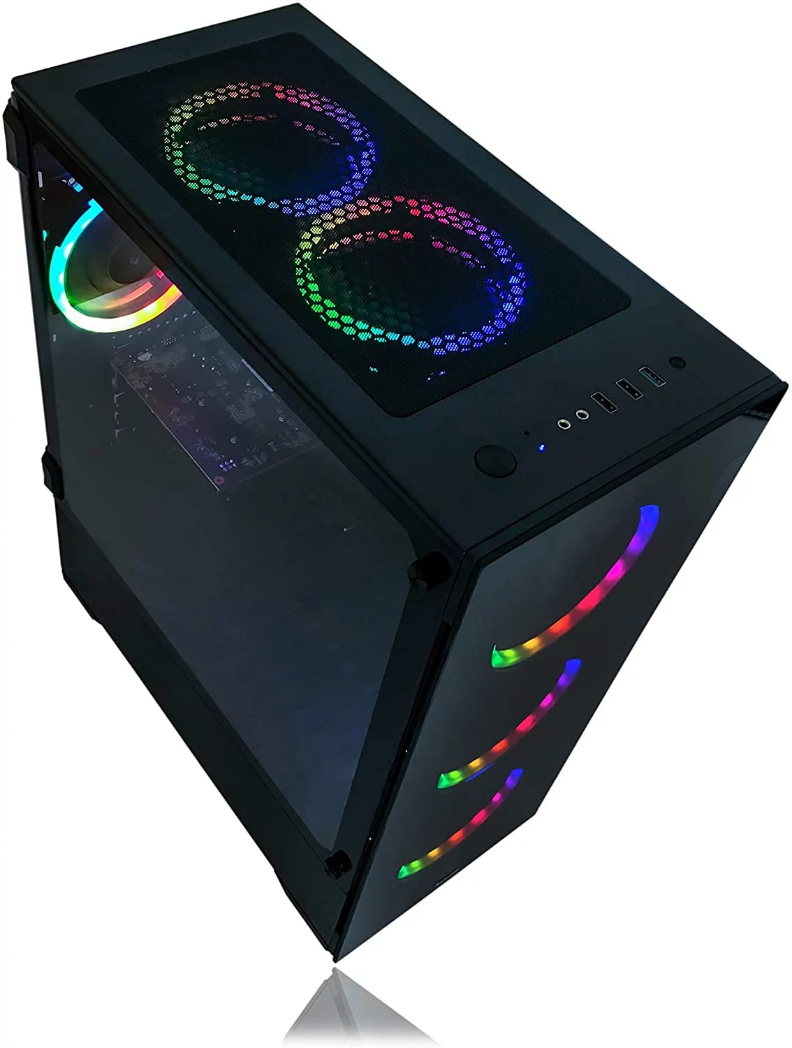 Gaming PC Desktop Computer 16GB Ram 512GB SSD RX 580 8GB L596