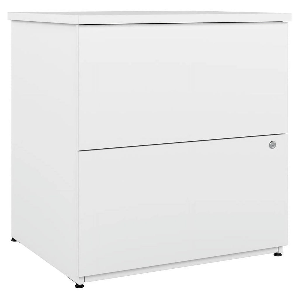 2-Drawer Engineered Wood Lateral File Cabinet in Pure White N741542