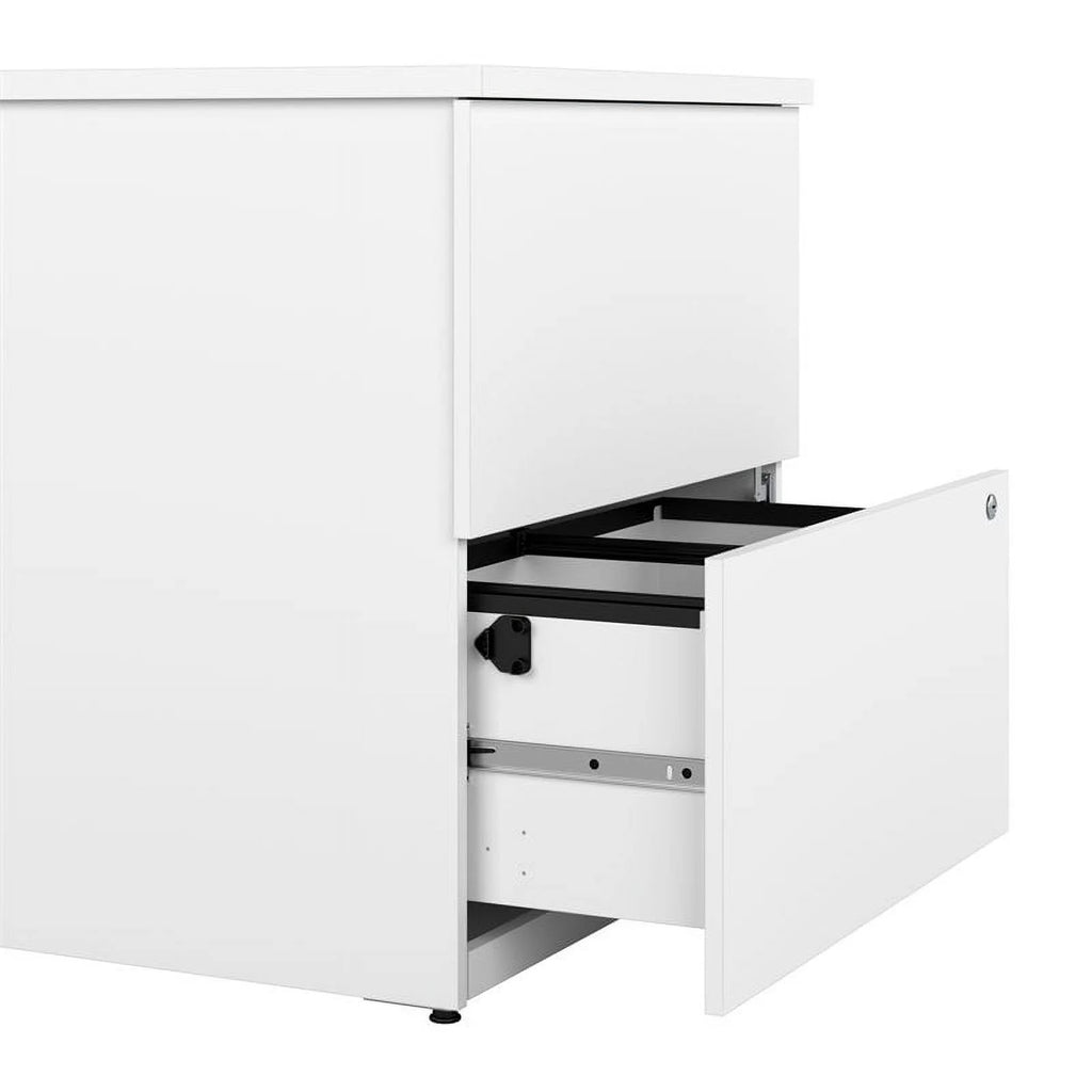 2-Drawer Engineered Wood Lateral File Cabinet in Pure White N741542