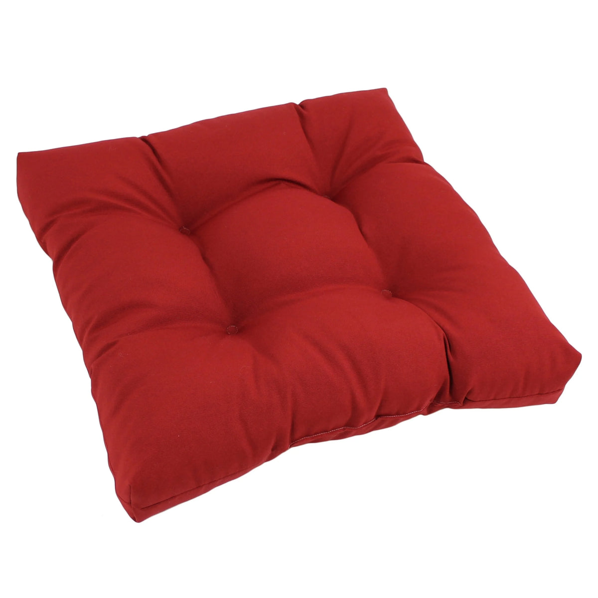 Ruby Red Set of 2 Twill Dining Chair Cushions T455