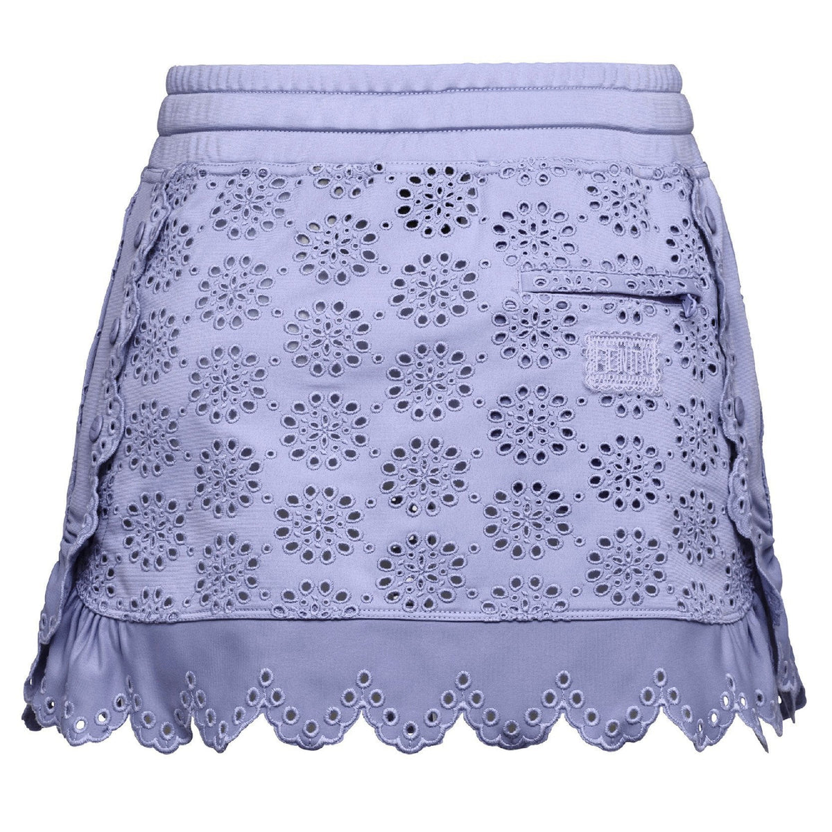 Embroidered Edge Mini Skirt L98792