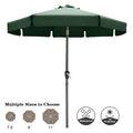 Green Round Table and Patio Umbrella O745