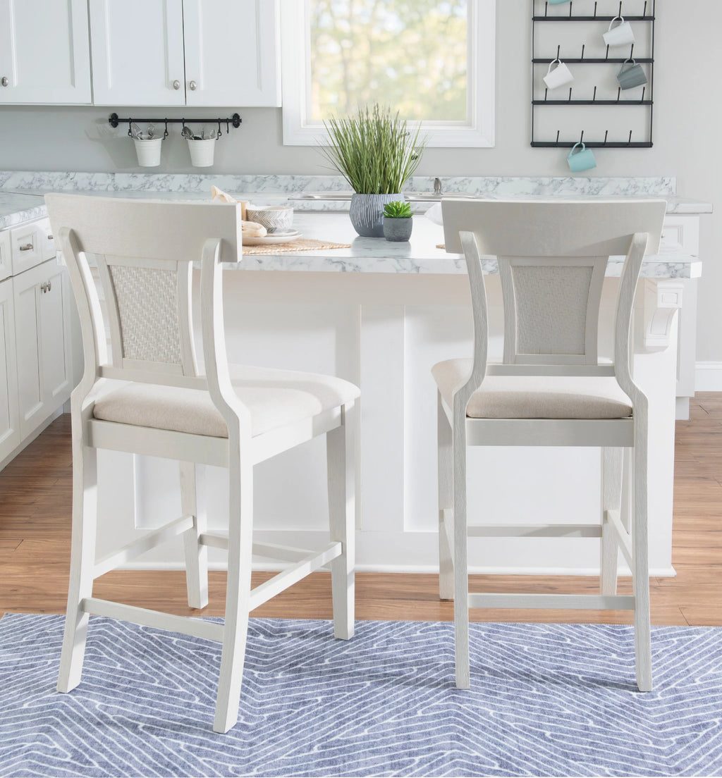 26" Counter Stool with Beige Fabric M960425