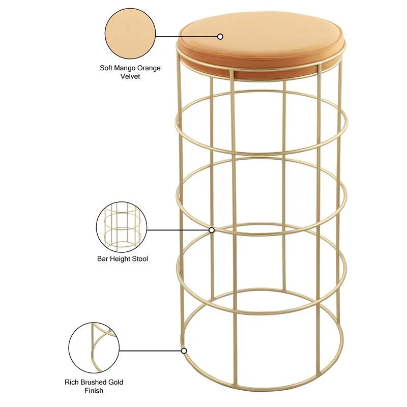 Velvet Bar Stool H640713