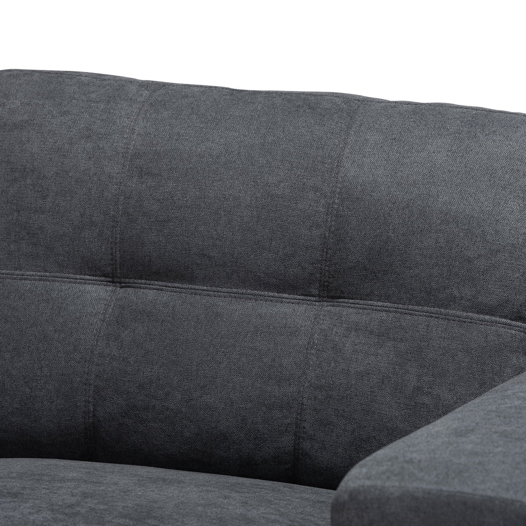 Dark Grey Sectional Sofa with Left Facing Chaise Q7155