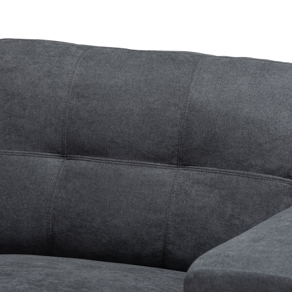 Dark Grey Sectional Sofa with Left Facing Chaise Q7155