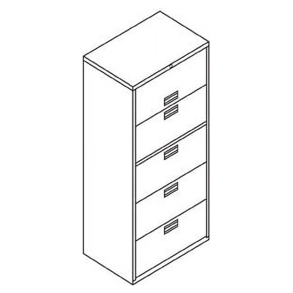 30" x 18" x 64.3" 5 Drawer 1 Door File Cabinet R981237