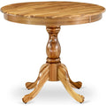 Round Dining Table Natural Acacia Finish X192