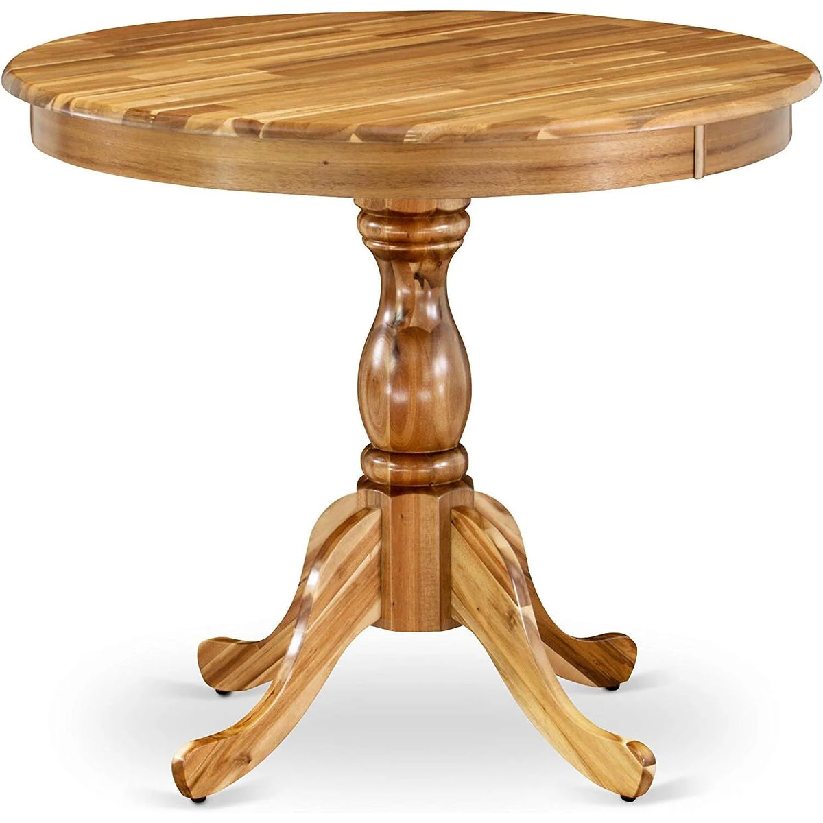 Round Dining Table Natural Acacia Finish X192
