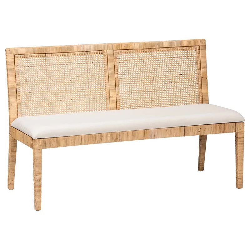 Light Honey Rattan 3-Piece Dining Nook Set A804