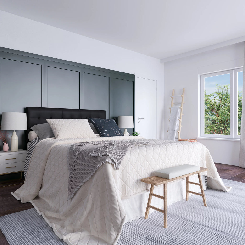 Black Queen Vinyl Headboard Y664309