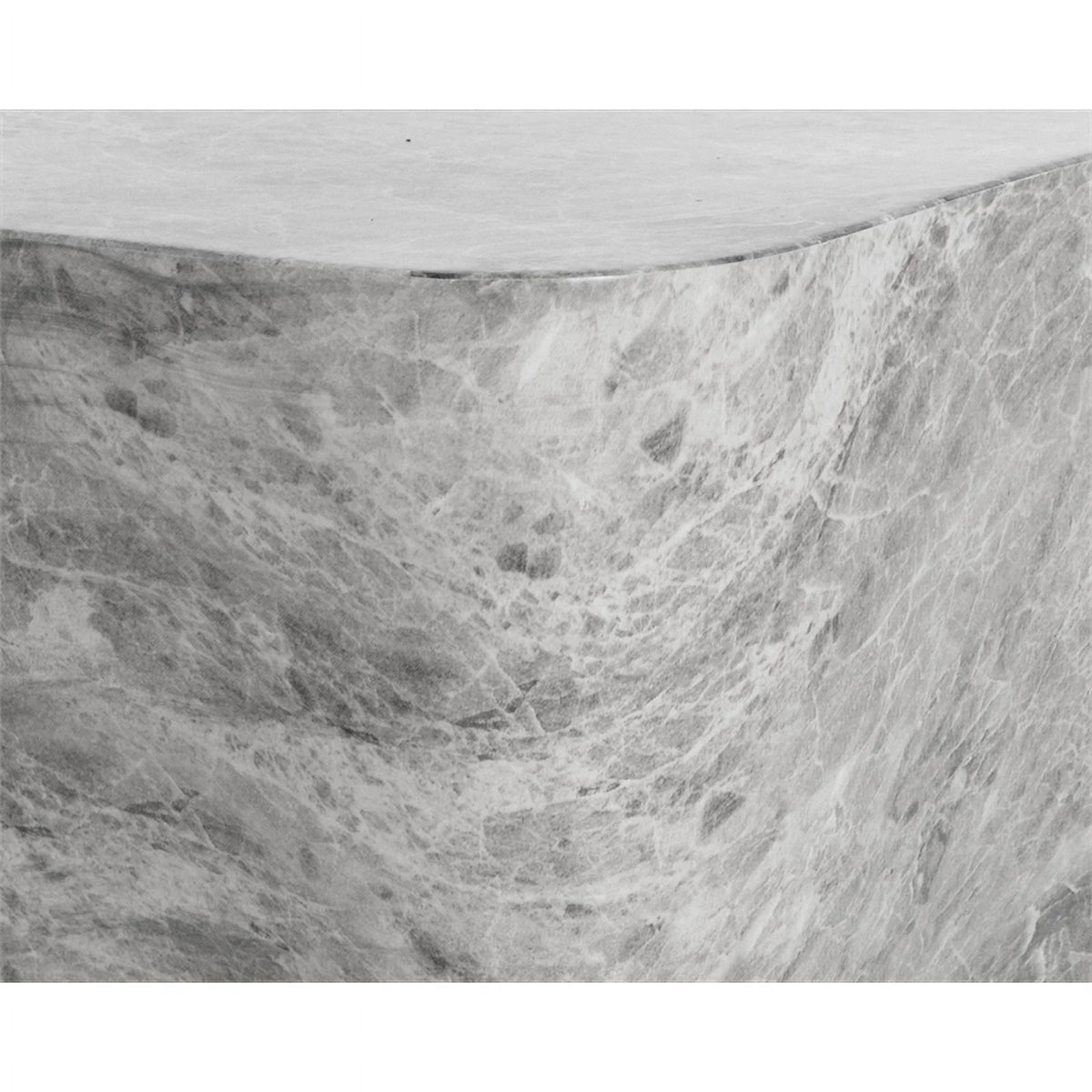 Gray Marble Look Concrete End Table G793652