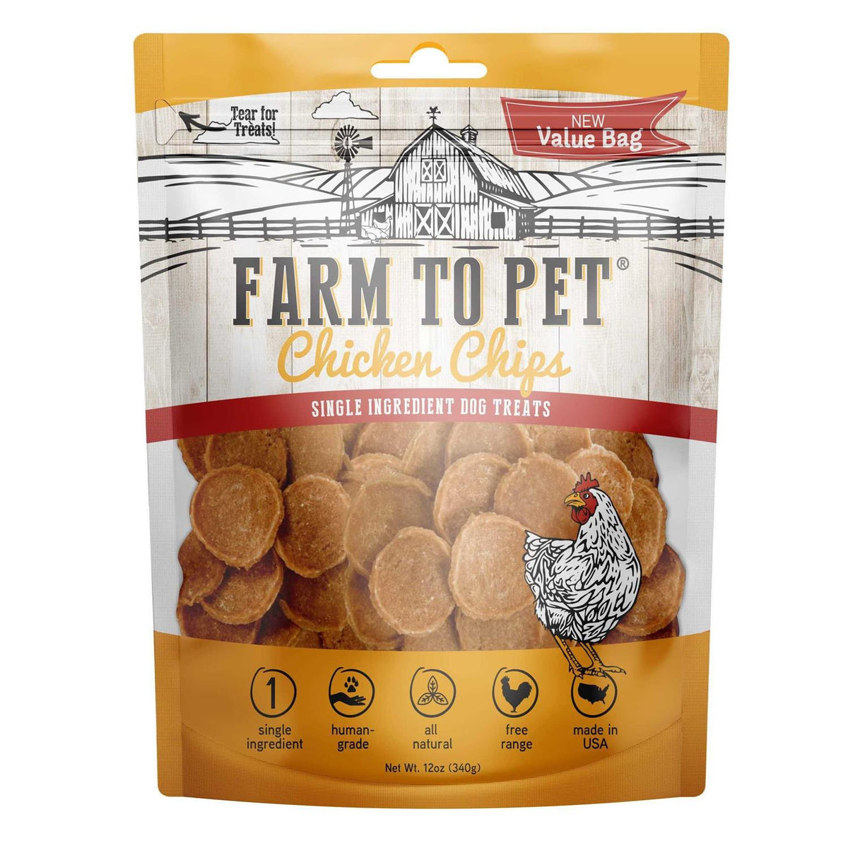 Chicken Chips Dog Treats D550