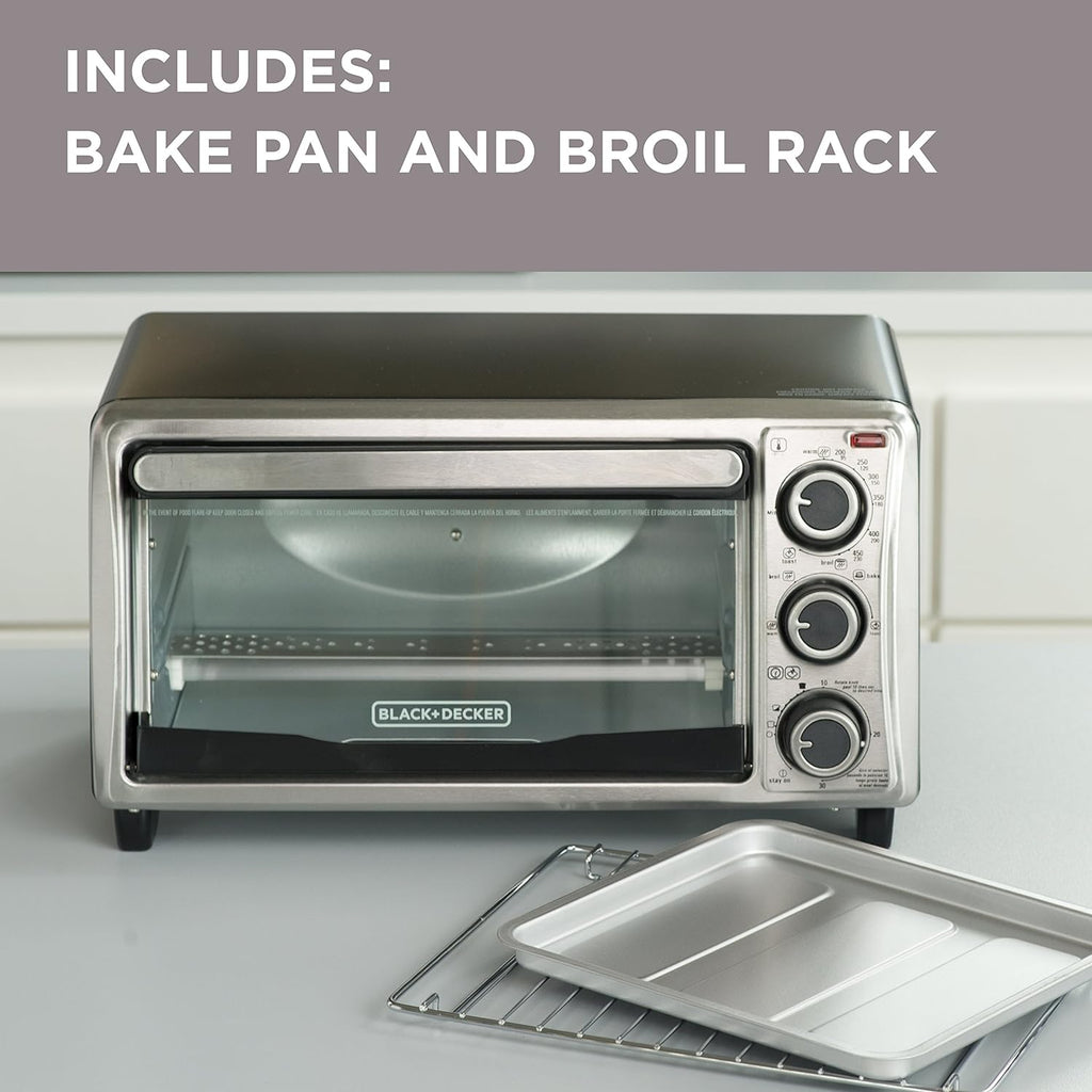 4-Slice Stainless Steel Toaster Oven M408246