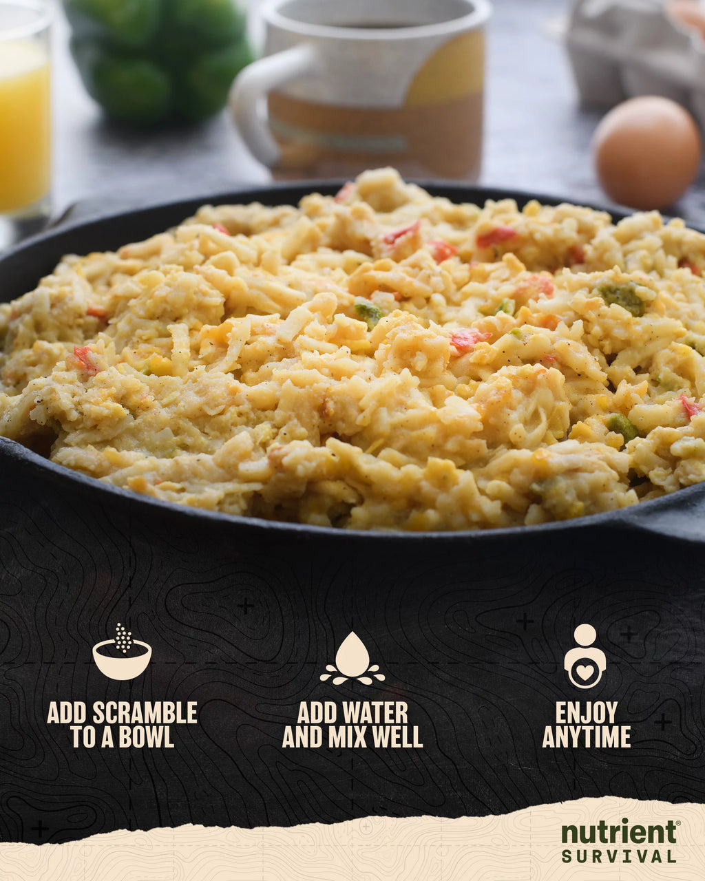 Homestyle Scramble Eggs Freeze Dried Emergency Food 10 Servings E823246