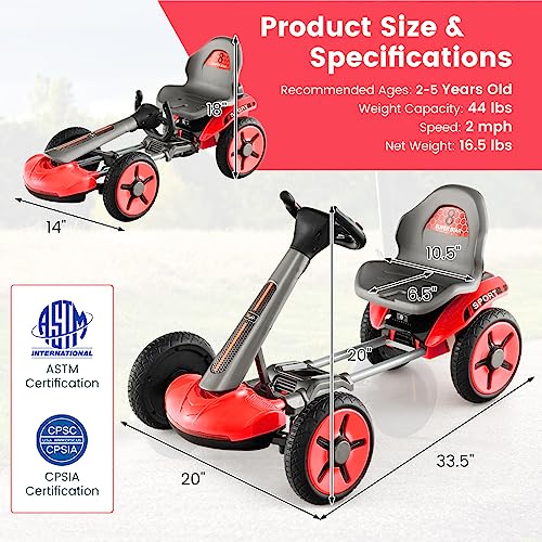 12V Battery Powered Ride on Toy with Adjustable Seat & LED Lights J91148