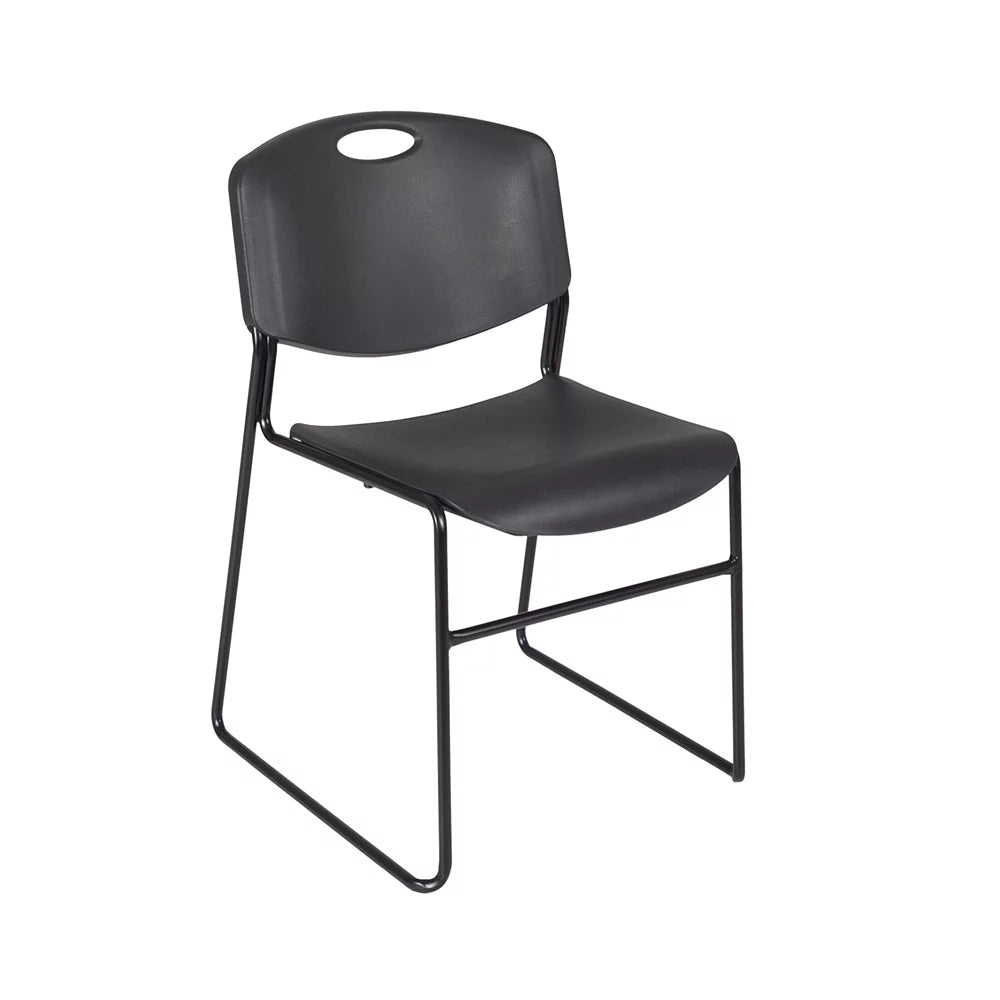 48" Square Breakroom Table & 4 Stack Chairs F501