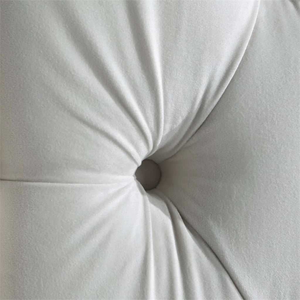 Cream Velvet Queen Bed J907436
