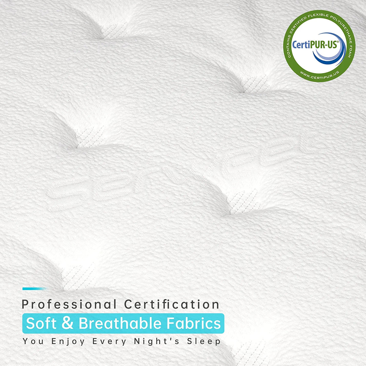 8 Inch Gel Memory Foam Hybrid Mattress U808