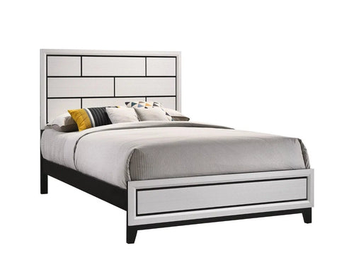 3pc Full Size Low-Profile Bed and 2 Nightstands White J985298