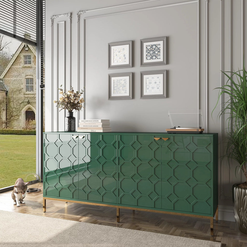 Green High Gloss TV Stand O112249