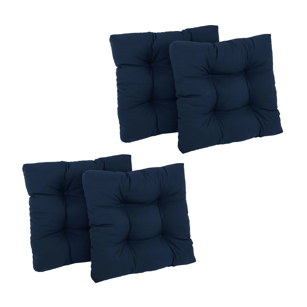 Ruby Red Set of 2 Twill Dining Chair Cushions T455