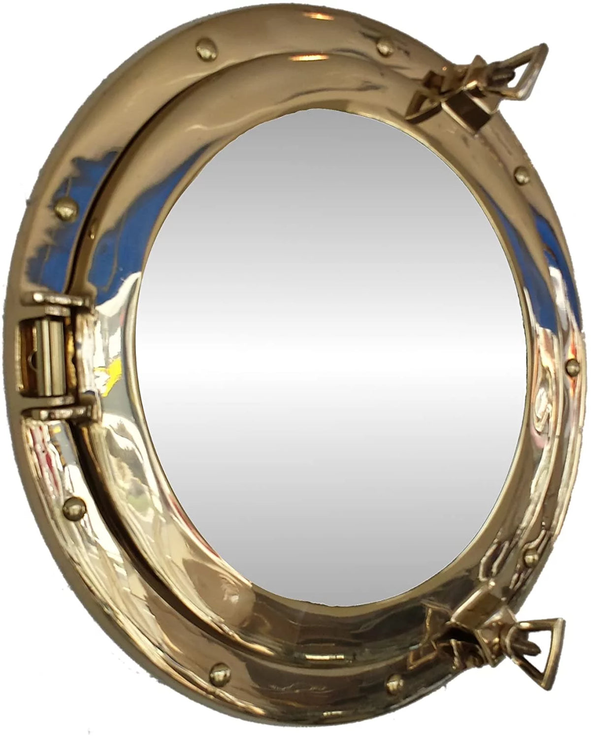 Brass Porthole Mirror 12 in. F996068