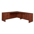 71" Double Pedestal Right Corner Credenza T359930