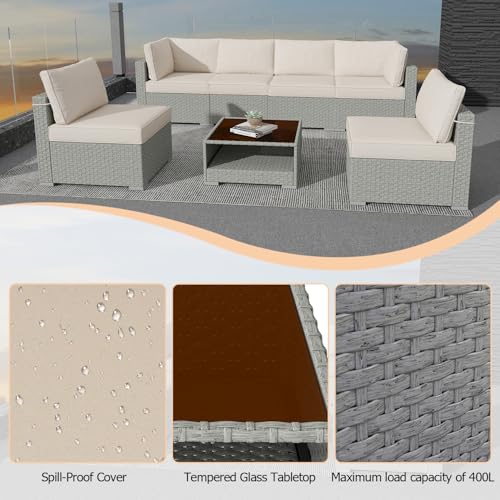 4 Seats Aluminum Outdoor Sofa Set with Coffee Table R541311