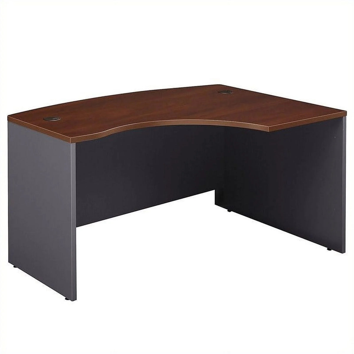 60 x 43 L Bow Desk in Hansen Cherry M4313