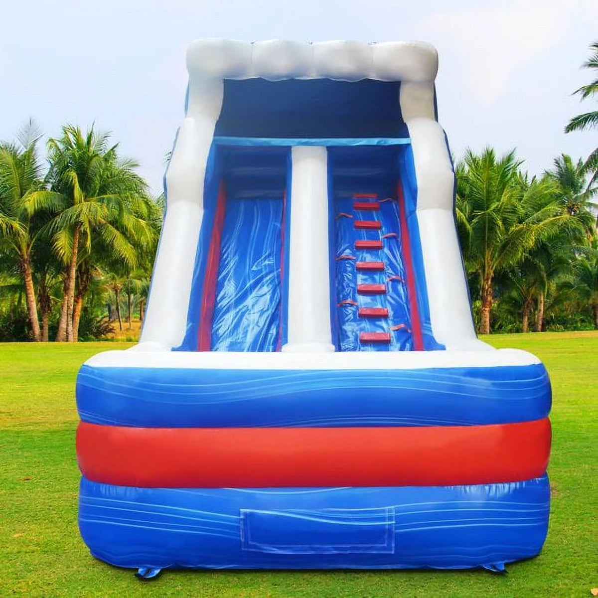 16 ft x 26 ft Inflatable Water Slide with Blower and Splash Pool O5828