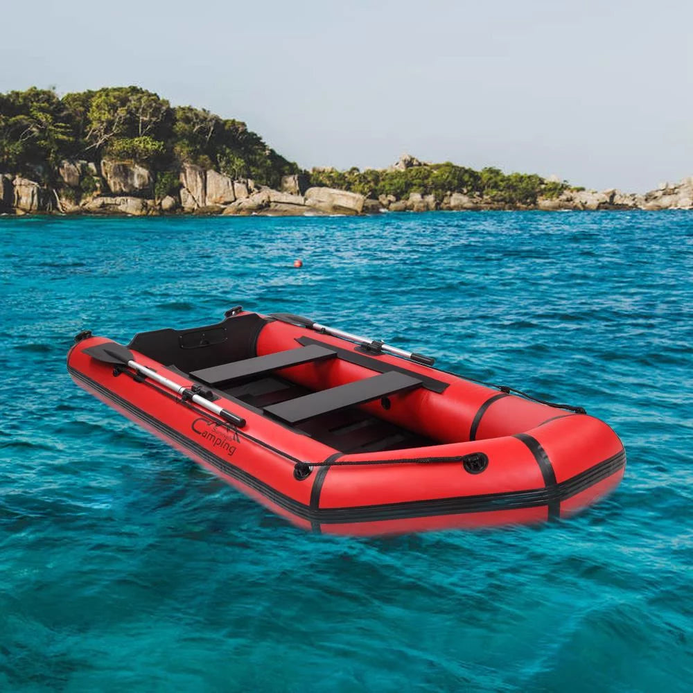 10ft Thickened Inflatable Boat with Oars and Air Pump M5241