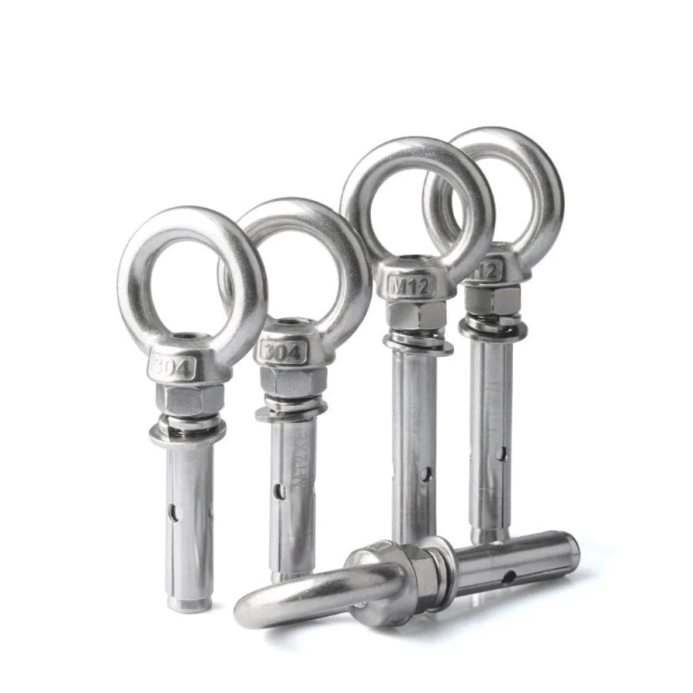 304 Stainless Steel Lifting Eye Bolt M6x50mm 4pcs O123