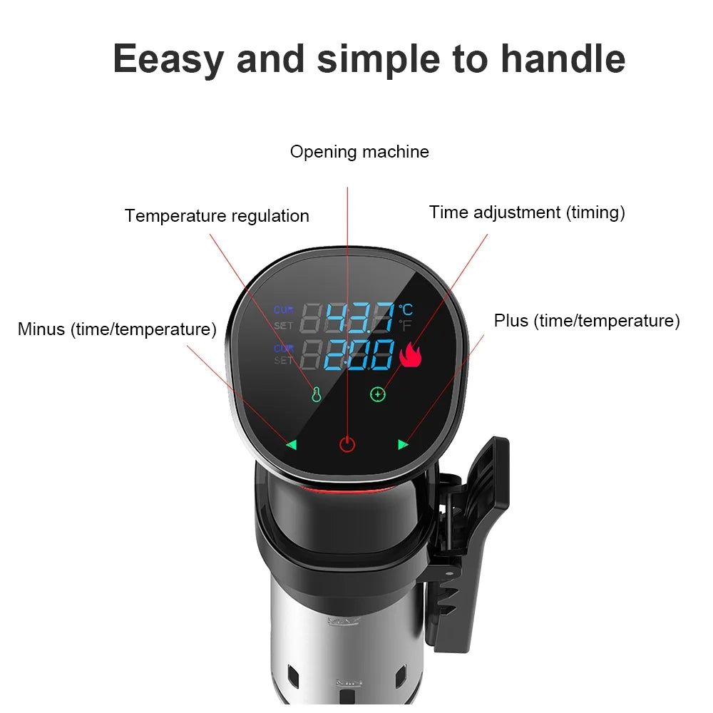 1100 Watts LCD Digital Display Waterproof Immersion Circulator P418