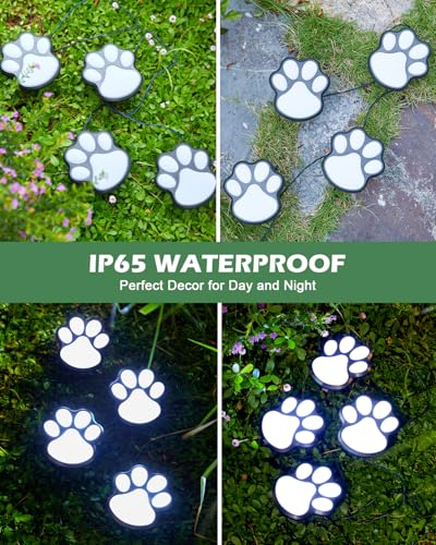 20 LED Solar Pathway Lights Outdoor Waterproof with 8 Lighting Modes C566544
