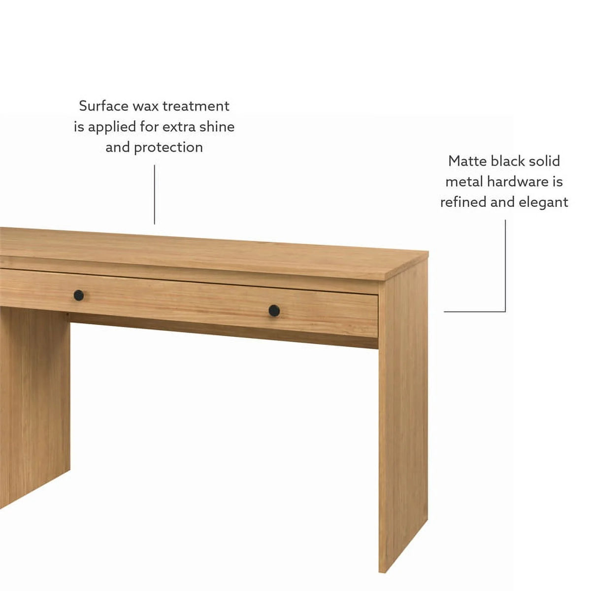 Wood Desk with File Cabinet Z667