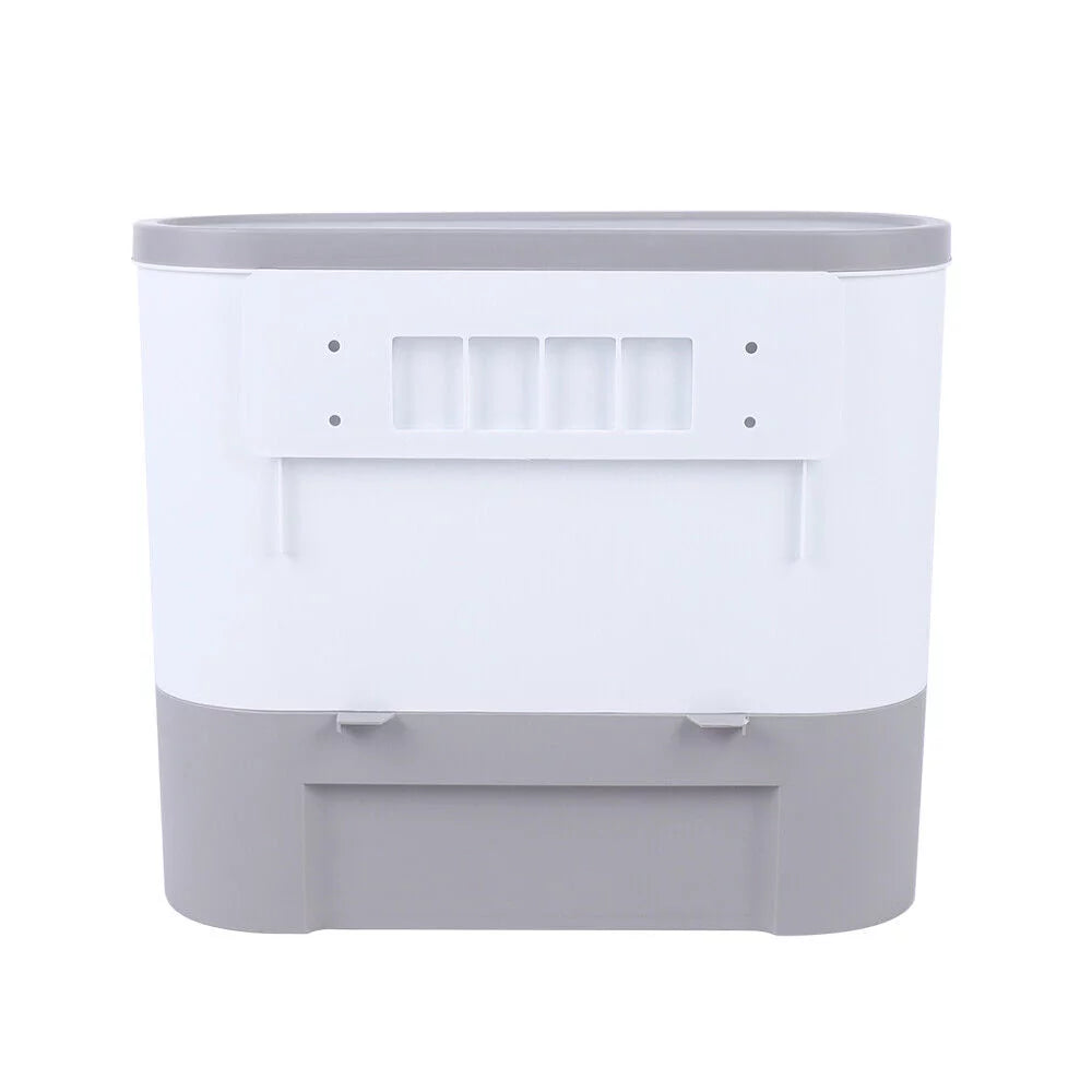 Wall Mounted 5 Grid Dry Food Dispenser with Measuring Cup B49950