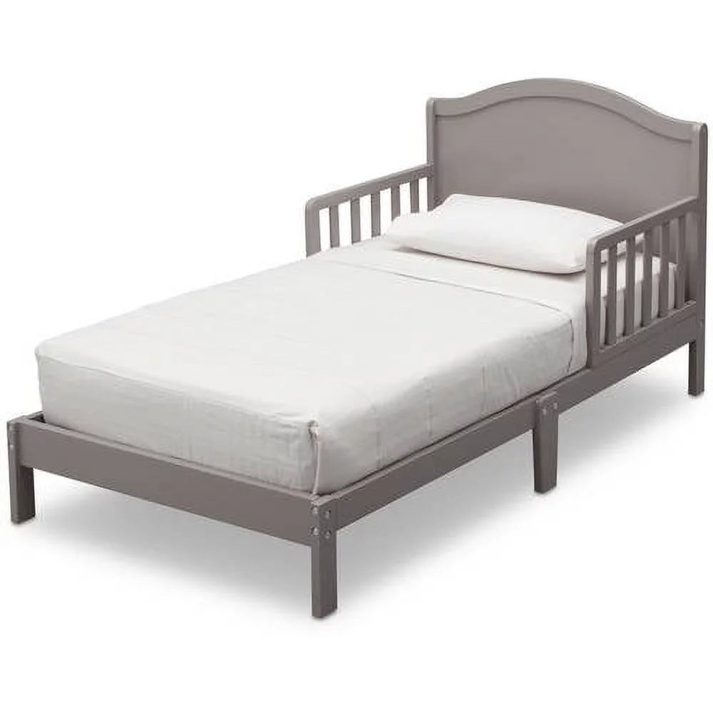 Grey Toddler Bed with Attached Bed Rails H53498