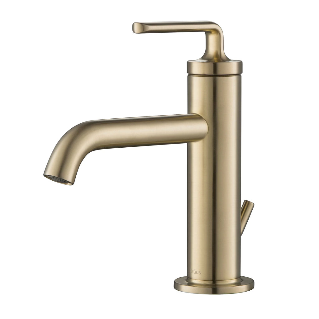Single Handle Bathroom Sink Faucet with Lift Rod Drain O97449