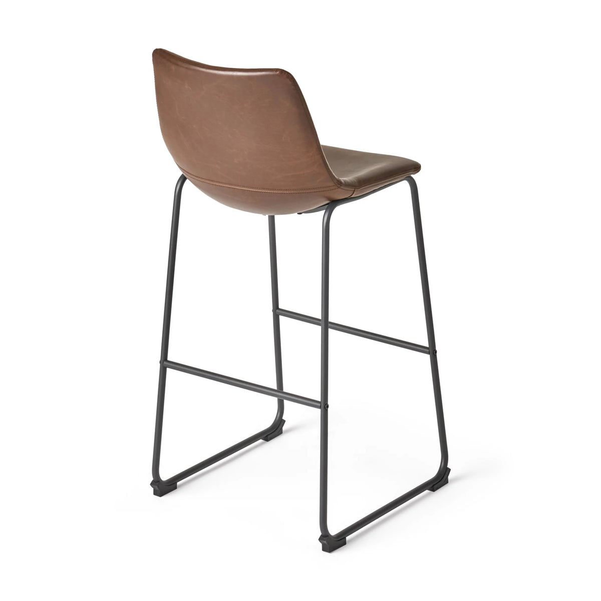 Vintage Brown Bar Stool L2404