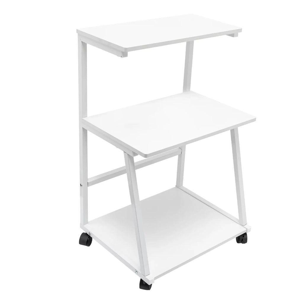 3-Tier Printer Stand Cart with Storage and Casters S428
