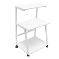 3-Tier Printer Stand Cart with Storage and Casters S428
