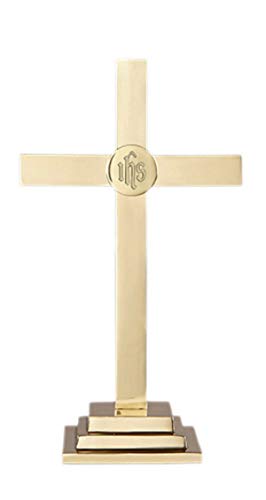 15 Inch Brass Altar Cross D207