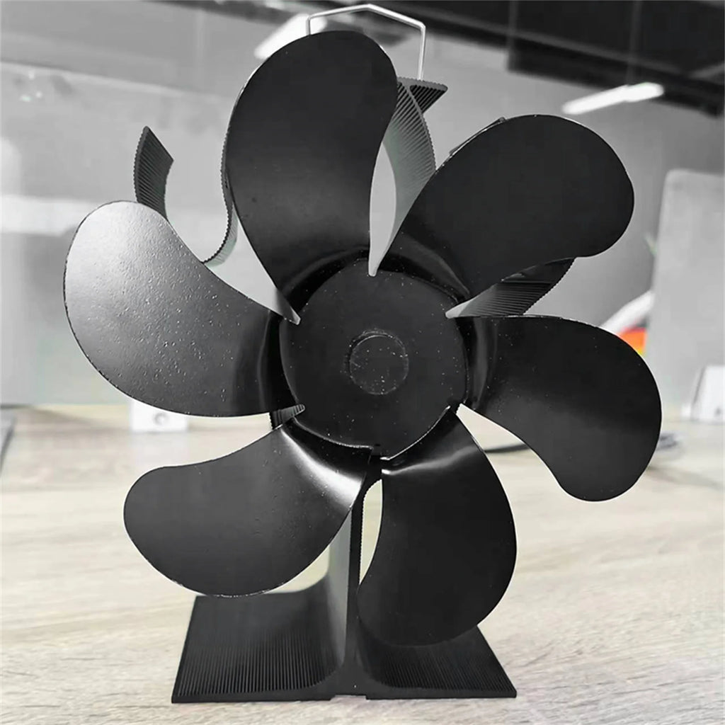 Wood Stove Fan 6 Blades Heat Powered Z848