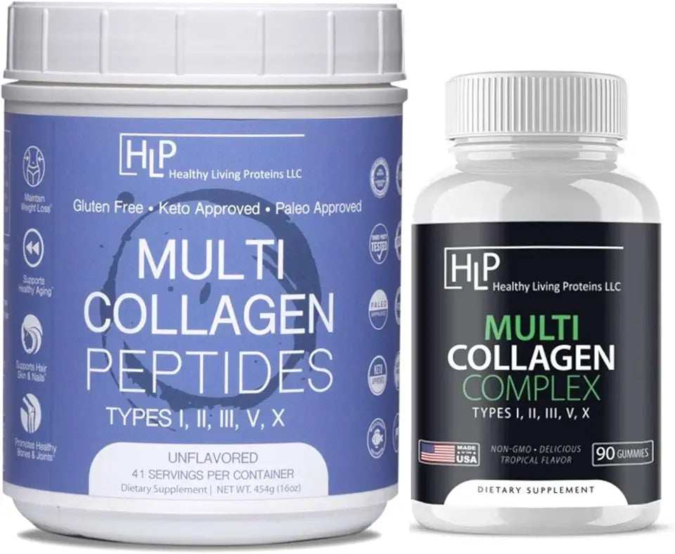 16oz Multi Collagen Powder & 90ct Multi Collagen Gummies E81844