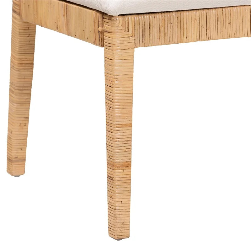Light Honey Rattan 3-Piece Dining Nook Set A804