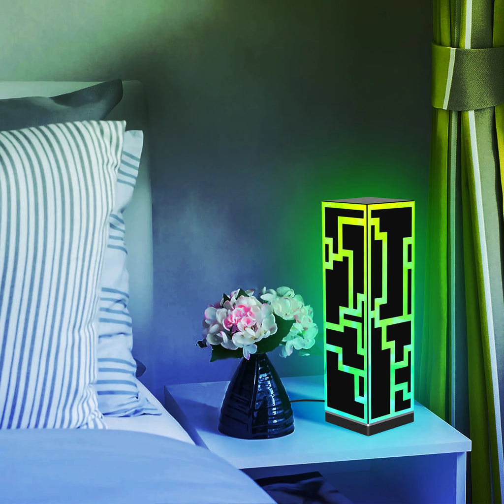 RGB Cube Standing Desk Lamp LED I11897