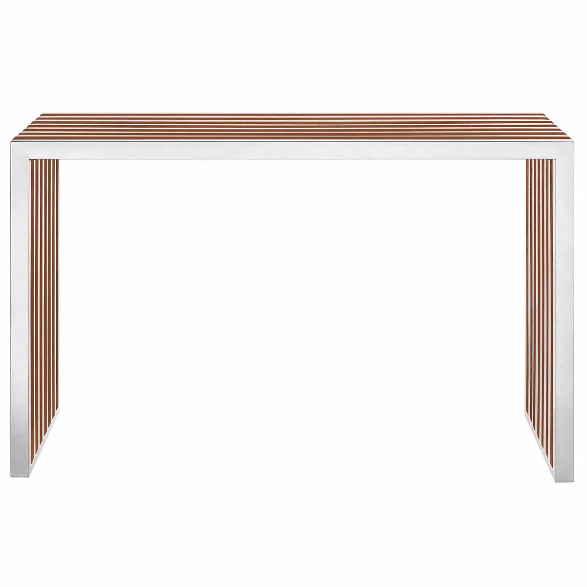 Walnut Wood Inlay Console Table or Bench P38645