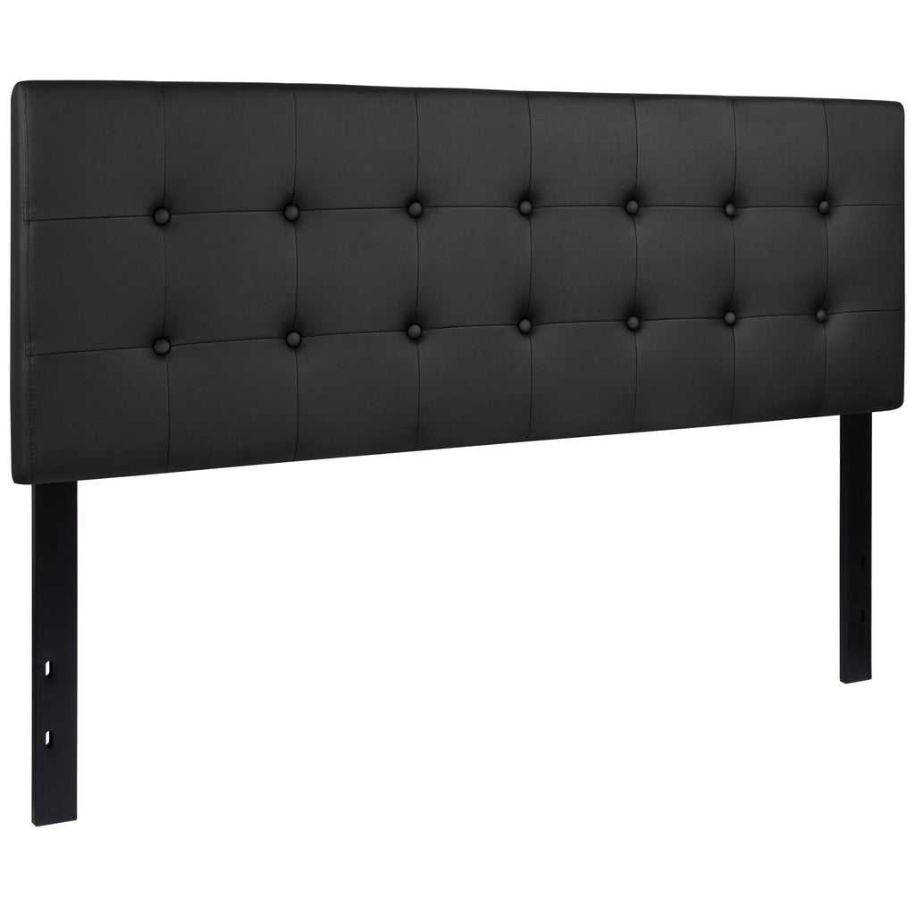 Black Queen Vinyl Headboard Y664309