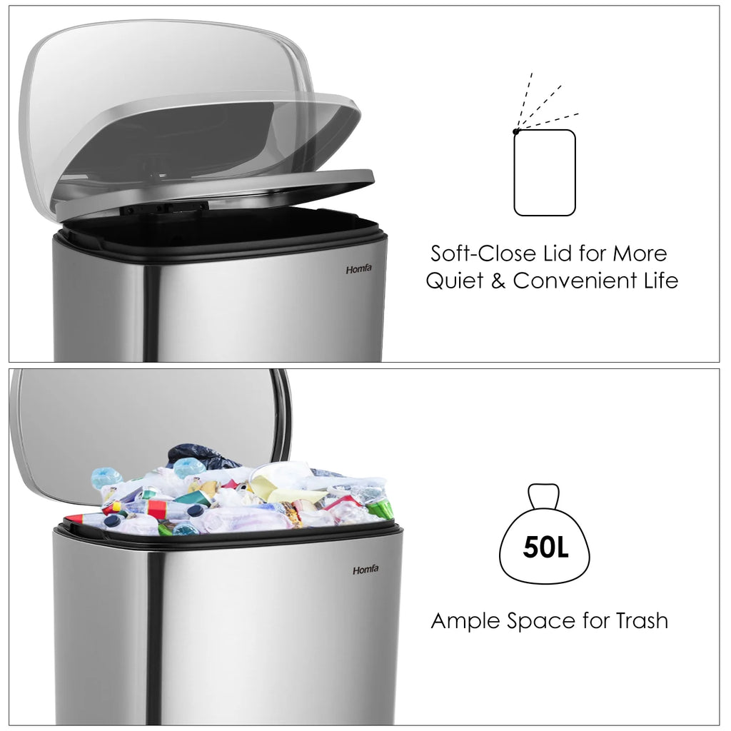 13 Gallon Fingerprint Proof Kitchen Trash Can X324253